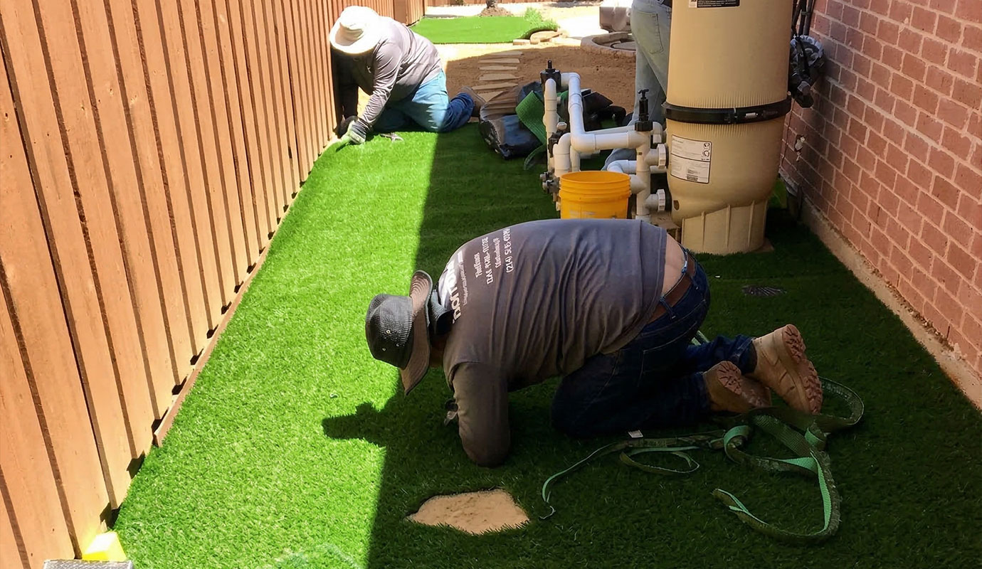 Residential turf installation service